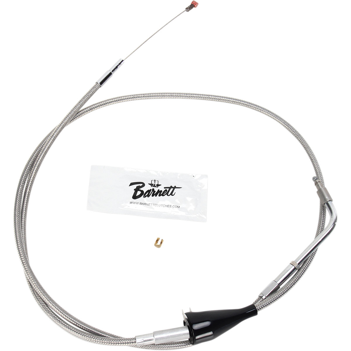Barnett #102304103506 - Stainless Steel Idle Cable - +6" - '02-'07 Touring