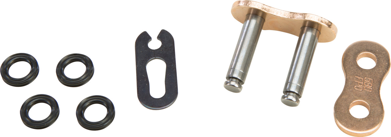 Fire Power #530FPO-SKJ/G - O-ring Clip Master Link 530 Gold