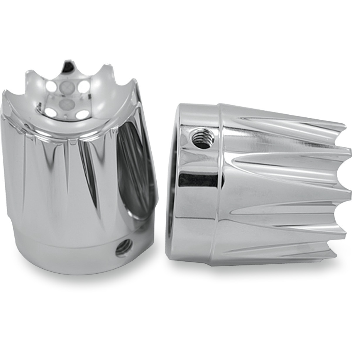 Avon Grips #AXL-EX-CH - Front Axle Nut Cover - Chrome - Excalibur - 1"