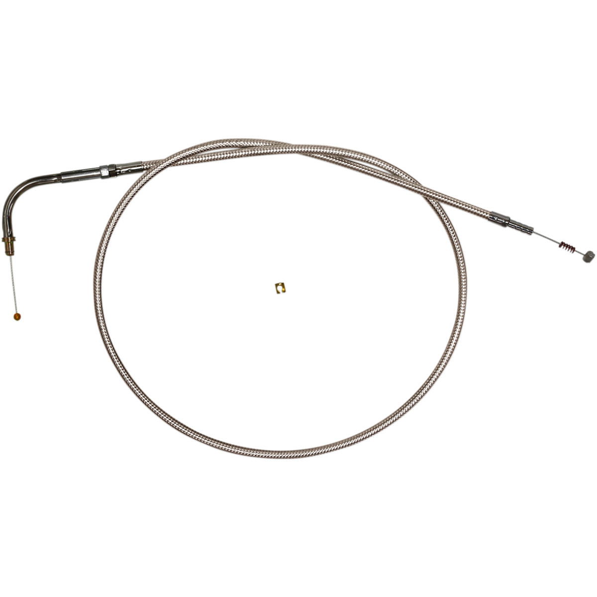 Magnum Shielding #54216 - Polished Stainless Steel Braided Idle Cable - 45-1/2"