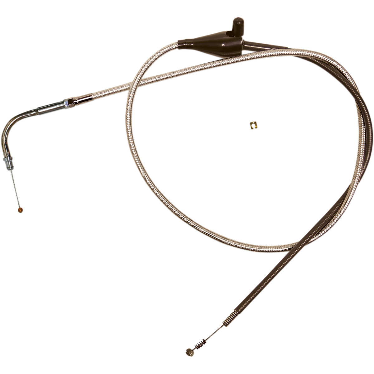 Magnum Shielding #5428 - Polished Stainless Steel Braided Idle Cable - Cruise - 38-7/8"