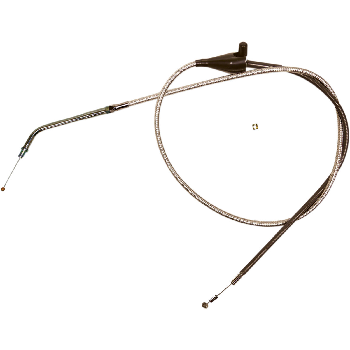Magnum Shielding #5431 - Polished Stainless Steel Braided Idle Cable - Cruise - 38-3/8"