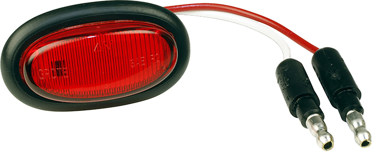 Grote 47962 - Micronova Oval Led Red W/Grommet