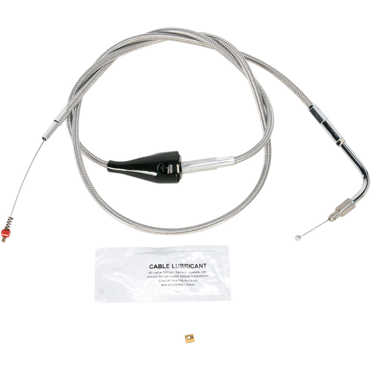 Barnett #10230410018 - Stainless Steel Idle Cable - Cruise - +8" - '02-'07 FLH
