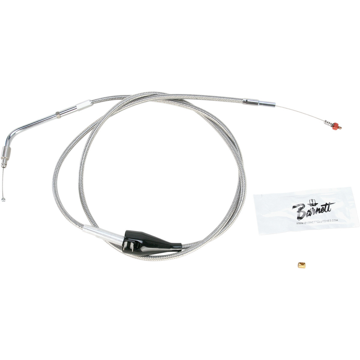 Barnett #10230410358 - Stainless Steel Idle Cable - Cruise - +8" - '02-'07 Touring