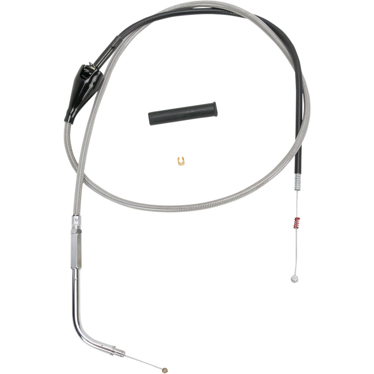 Drag Specialties - Stainless Braided Idle Cable - 44"
