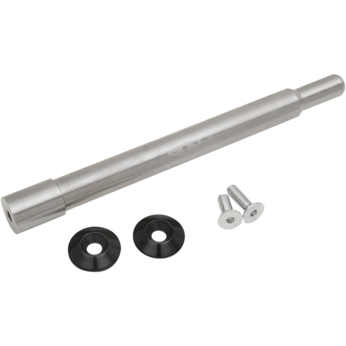 Paul Yaffe Bagger Nation #PYO:YAXLE-08-SM-B - Y-Axle with Smooth Style Axle Cover Kit - Custom - Front - Black - 25 mm