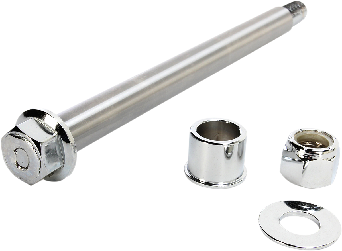 Drag Specialties Axle Kit - Front - Chrome - '00-'06 Softail Springer