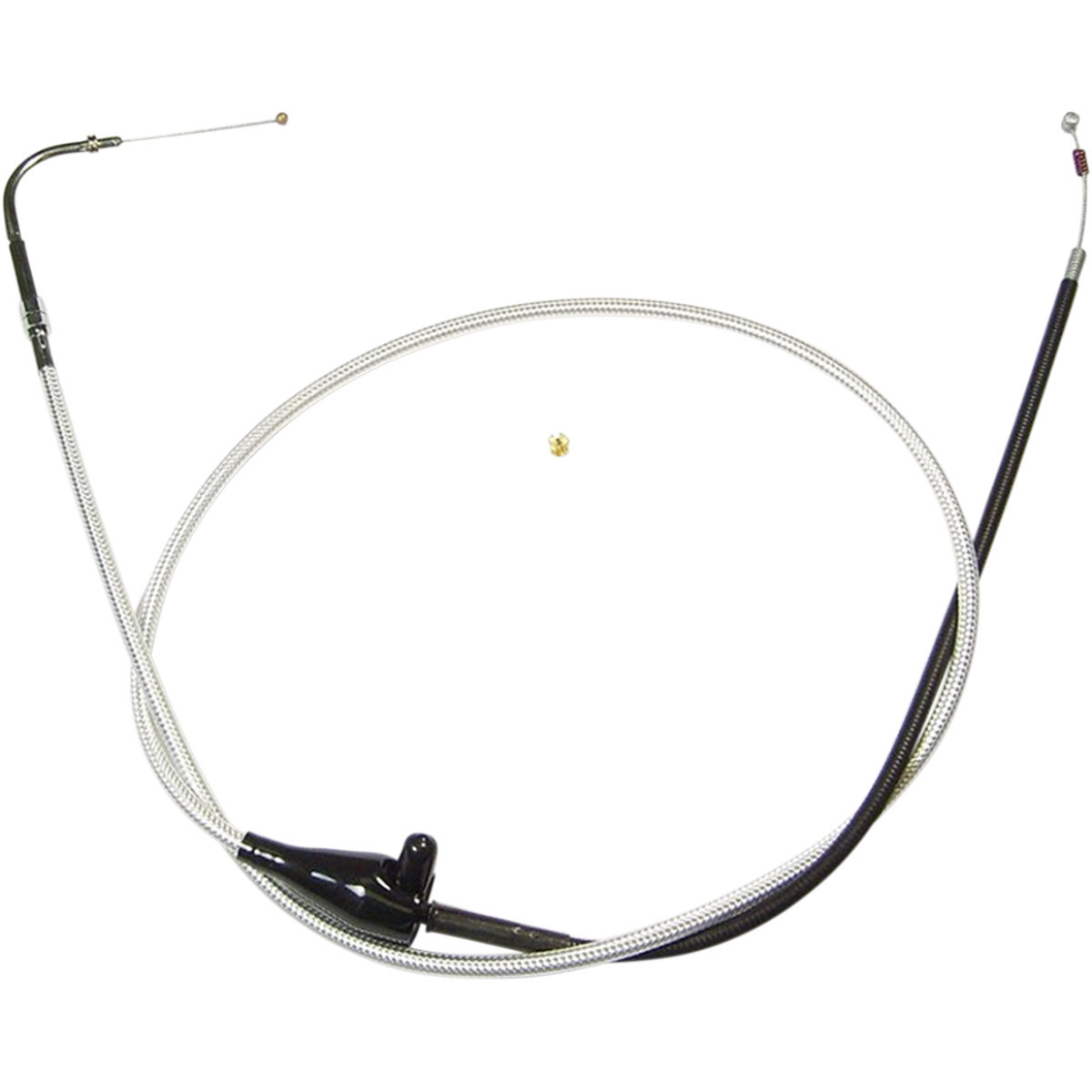 Magnum Shielding #34288 - Sterling Chromite II® Braided Idle Cable for Harley-Davidson - 46-7/8"
