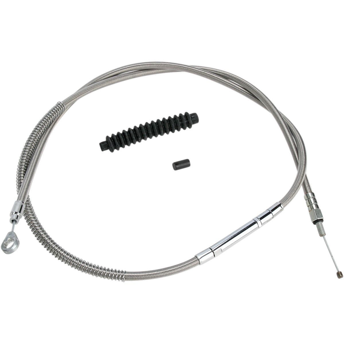 Barnett #102301000506 - High-Efficiency Stainless Steel Clutch Cable for Harley-Davidson - +6" - '89-'06 Touring