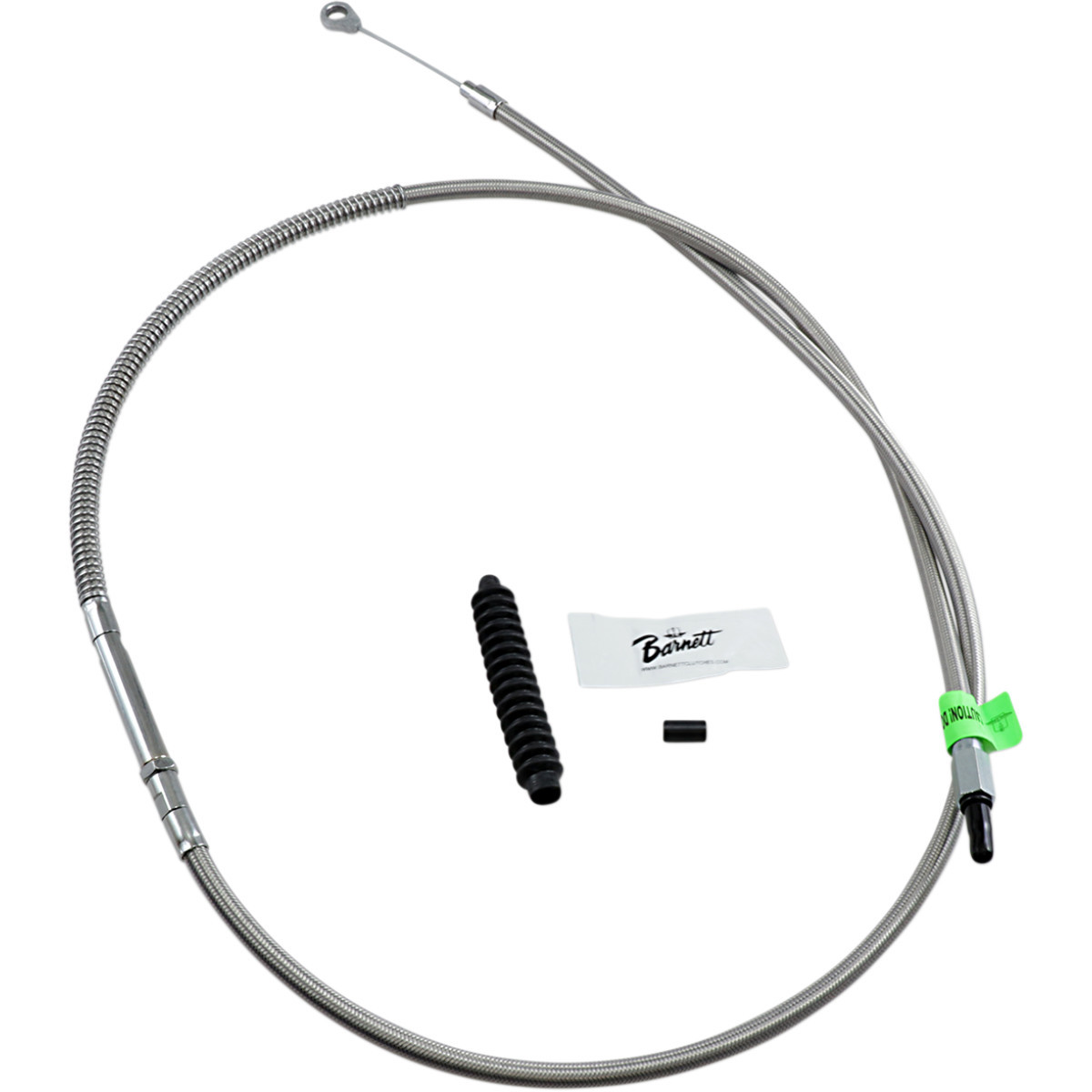 Barnett #102301003606 - High-Efficiency Stainless Steel Clutch Cable for Harley-Davidson - +6" - '07-'14 Softail