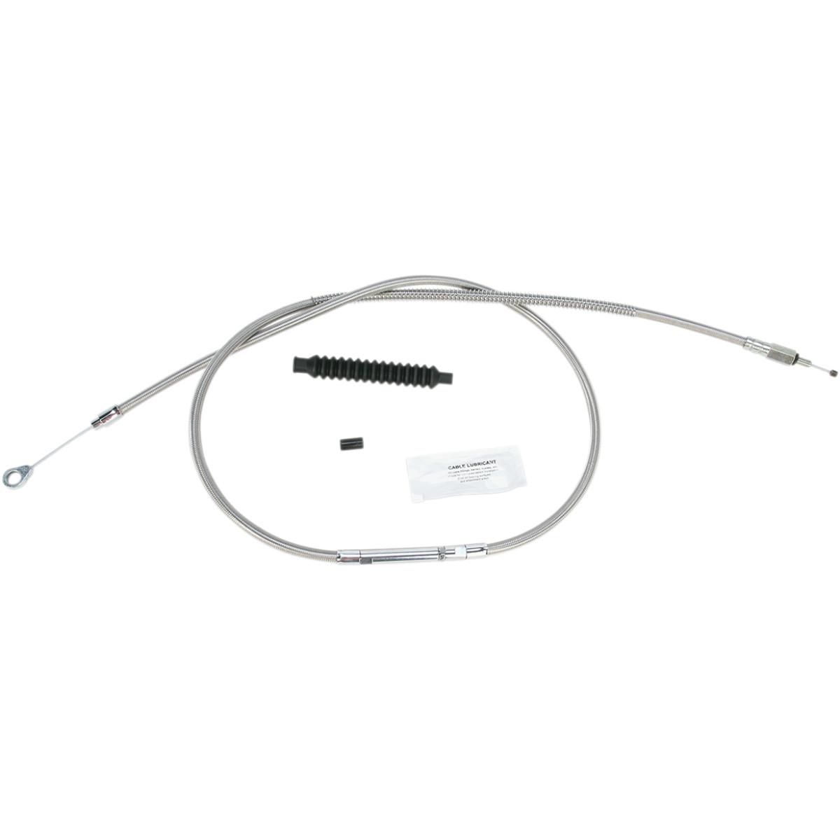 Barnett #102301003206 - High-Efficiency Stainless Steel Clutch Cable for Harley-Davidson - +6" - '06-'16 Dyna