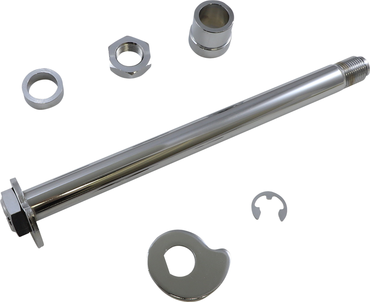 Drag Specialties #W16-0349 - Axle Kit - Rear - Chrome - '02-'07 FLT