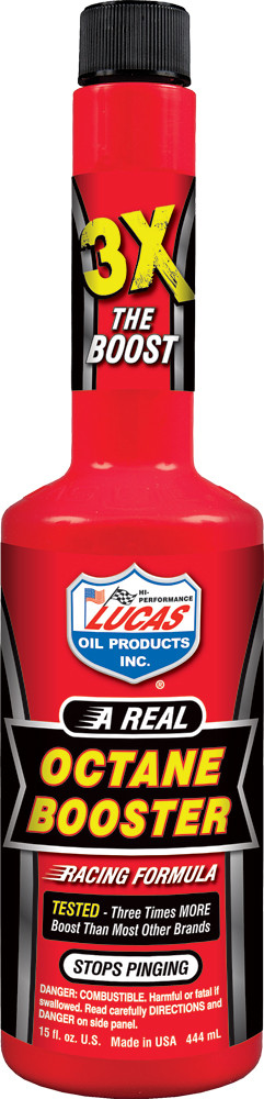Lucas #10026 - Octane Booster 15 OZ (12/Case Sold EA)