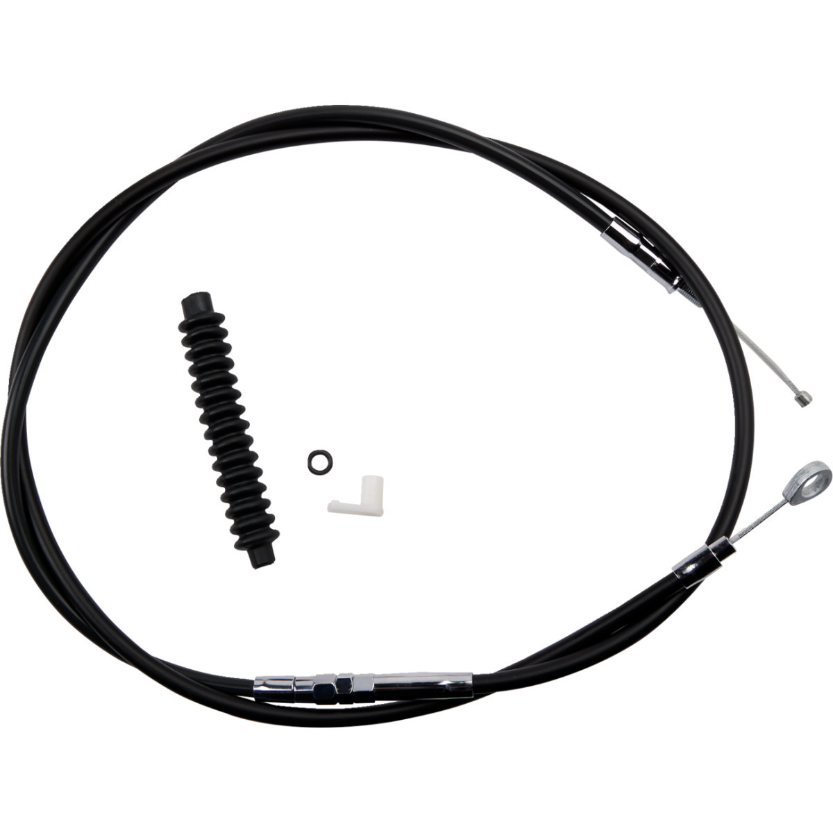 Drag Specialties - High-Efficiency Black Vinyl Clutch Cable - 72-11/16"