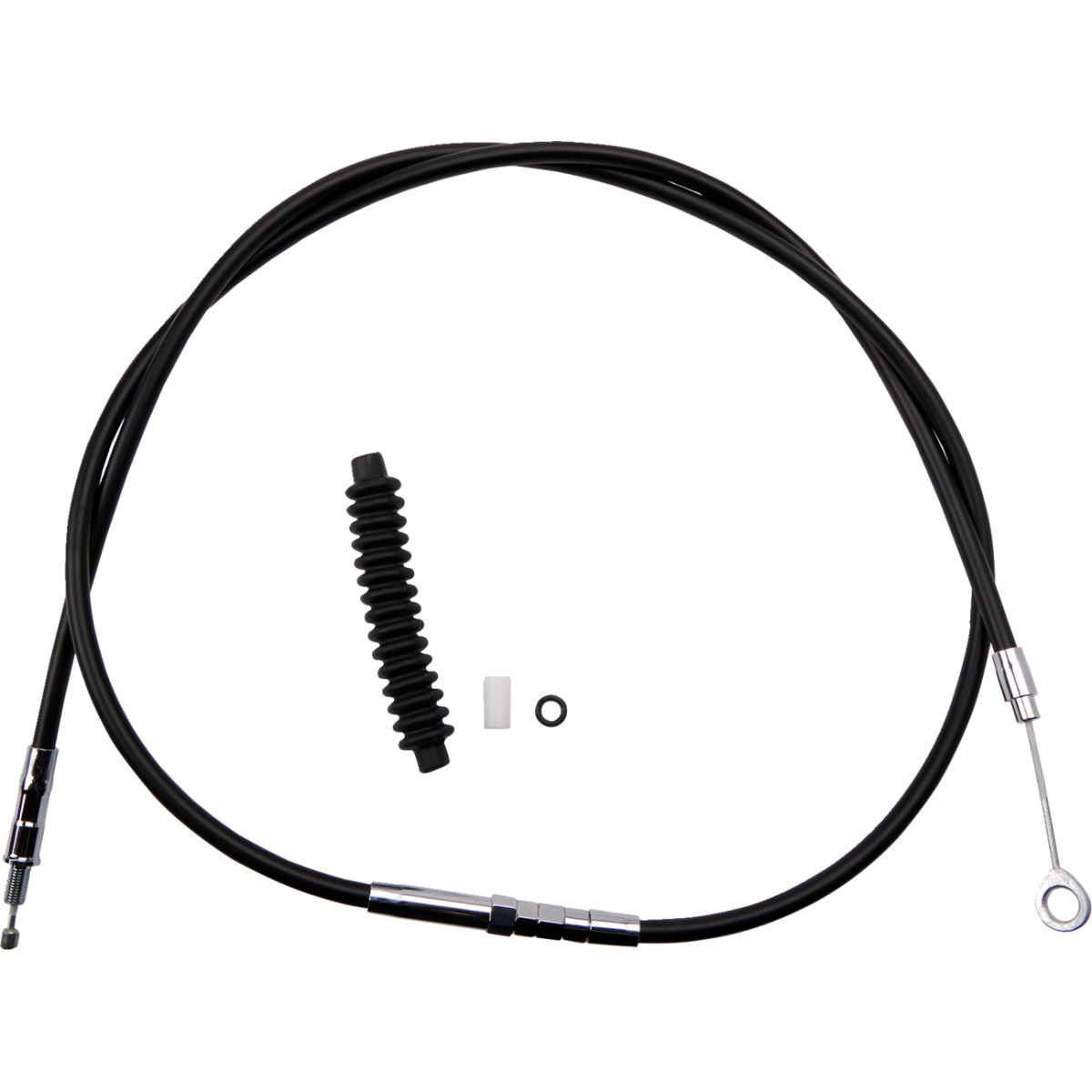 Drag Specialties - High-Efficiency Black Vinyl Clutch Cable - 69-13/16"