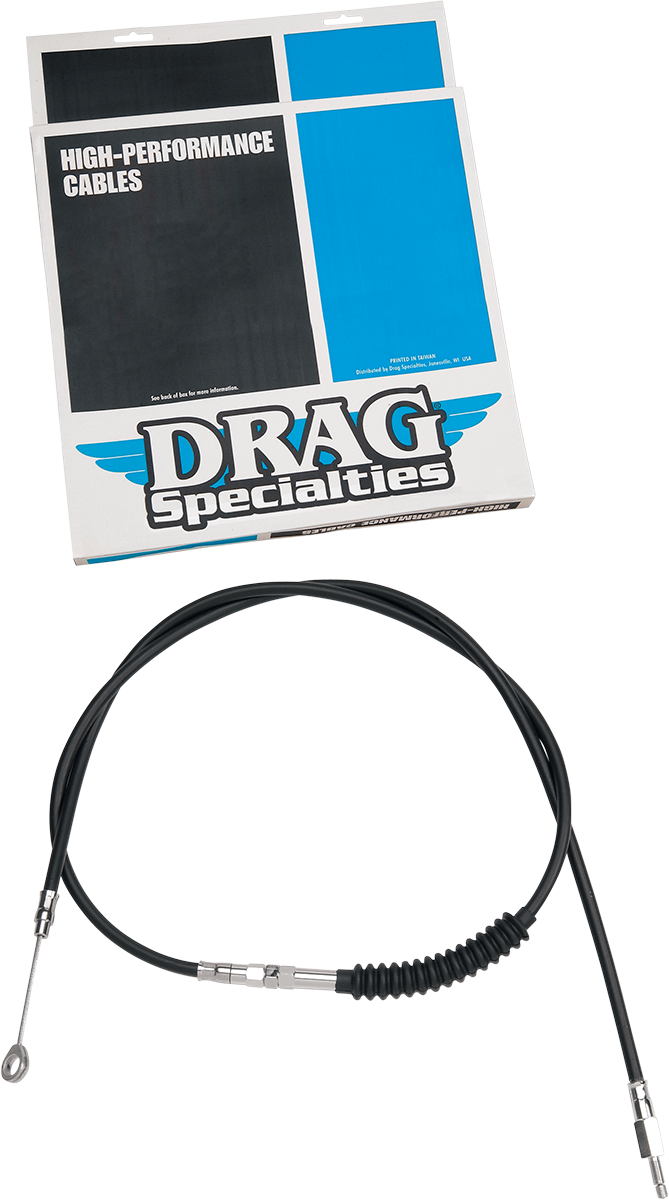 Drag Specialties High-Efficiency Black Vinyl Clutch Cable - 64-11/16"
