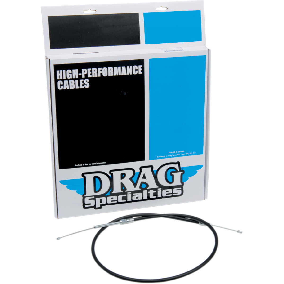 Drag Specialties - High-Efficiency Black Vinyl Clutch Cable - 47-1/16"