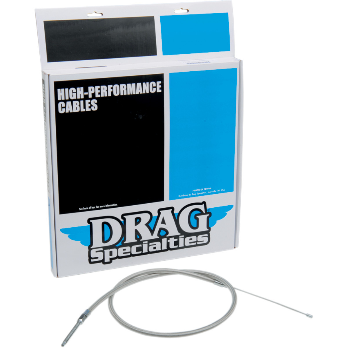 Drag Specialties - High-Efficiency Braided Stainless Steel Clutch Cable - 47-1/16"