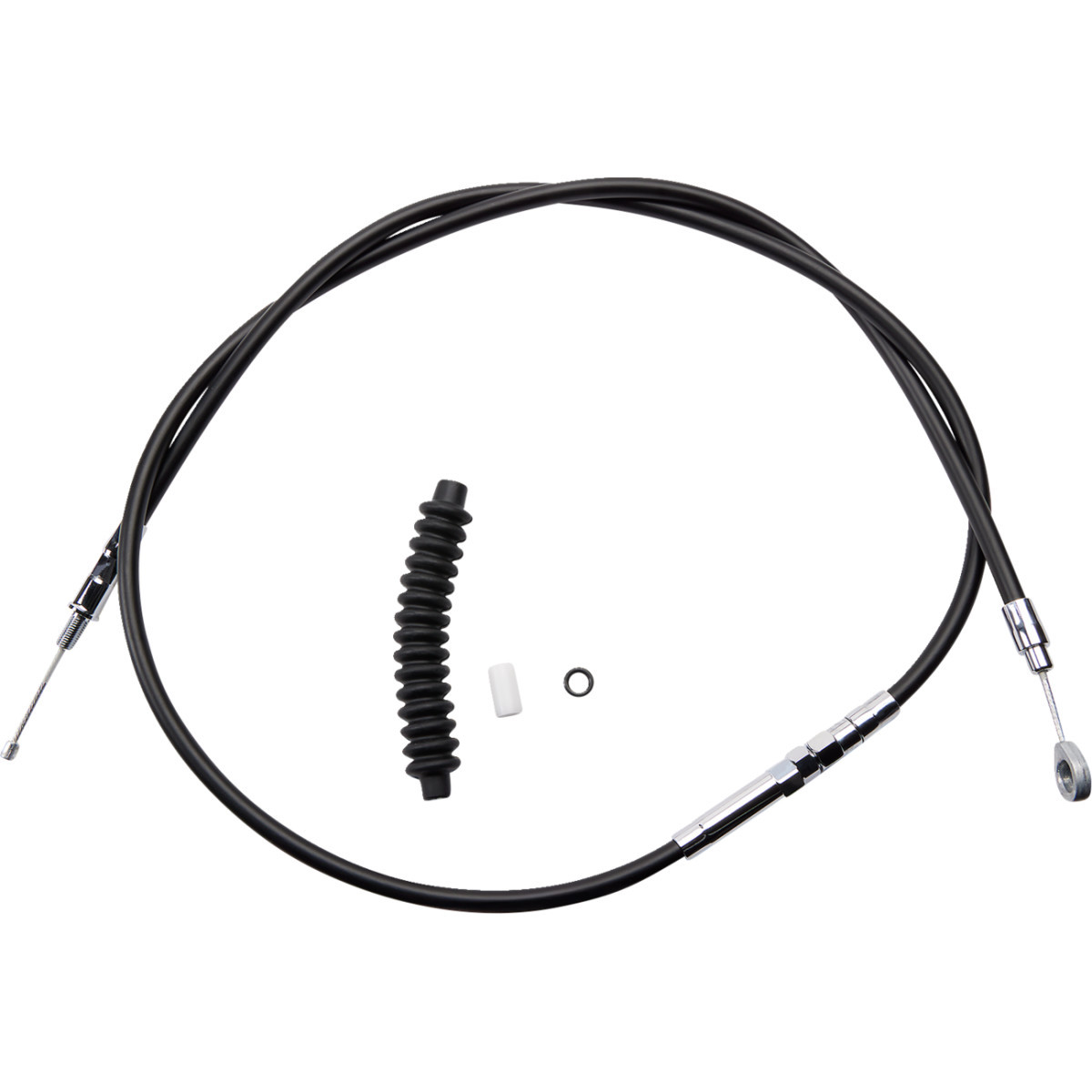Drag Specialties - High-Efficiency Black Vinyl Clutch Cable - 70-11/16"