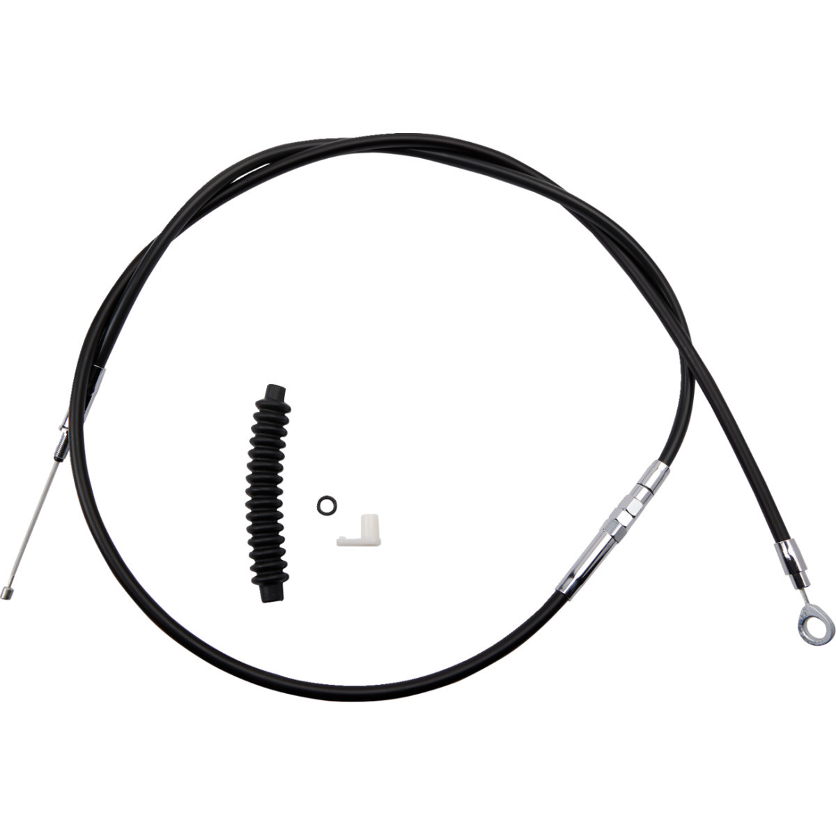 Drag Specialties - High-Efficiency Black Vinyl Clutch Cable - 70-11/16"