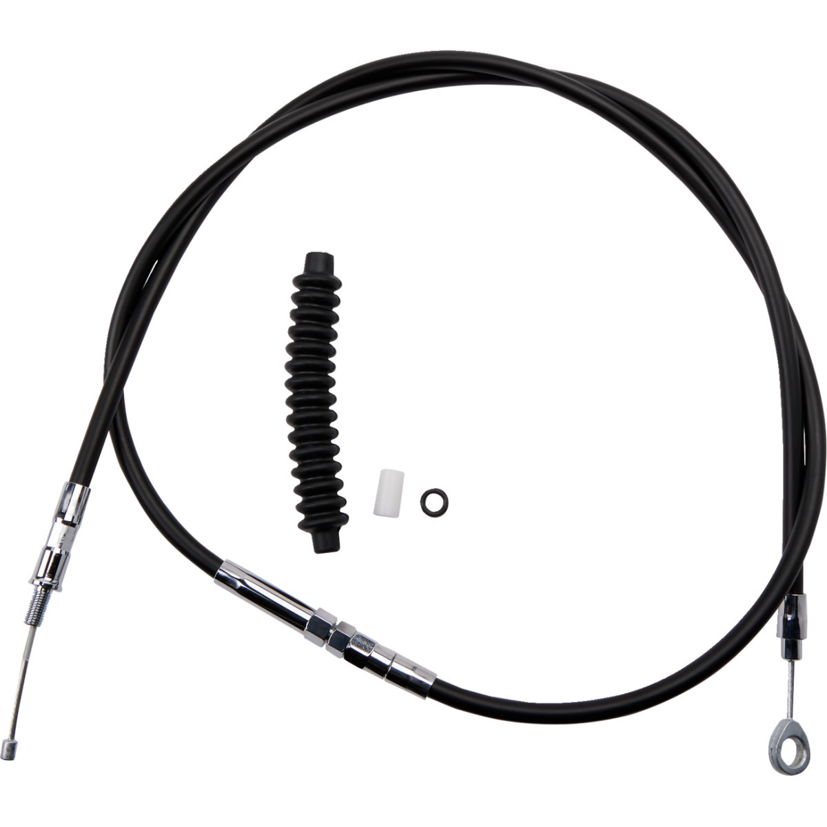 Drag Specialties - High-Efficiency Black Vinyl Clutch Cable - 62-11/16"