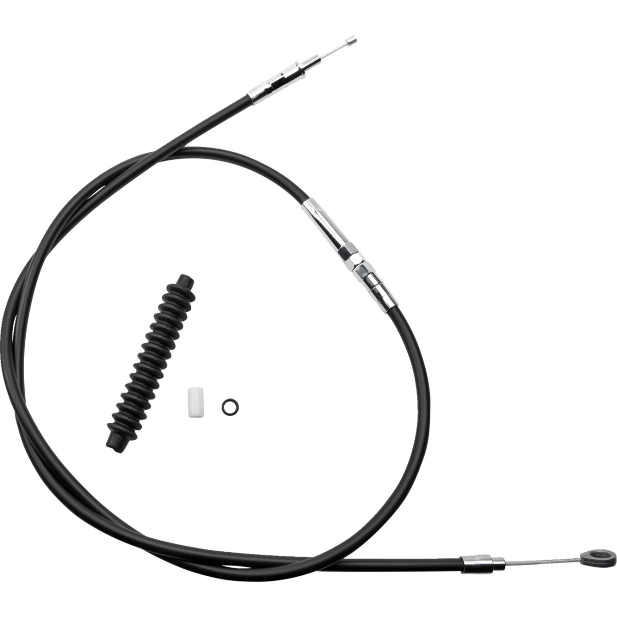 Drag Specialties - High-Efficiency Black Vinyl Clutch Cable - 64-7/16"