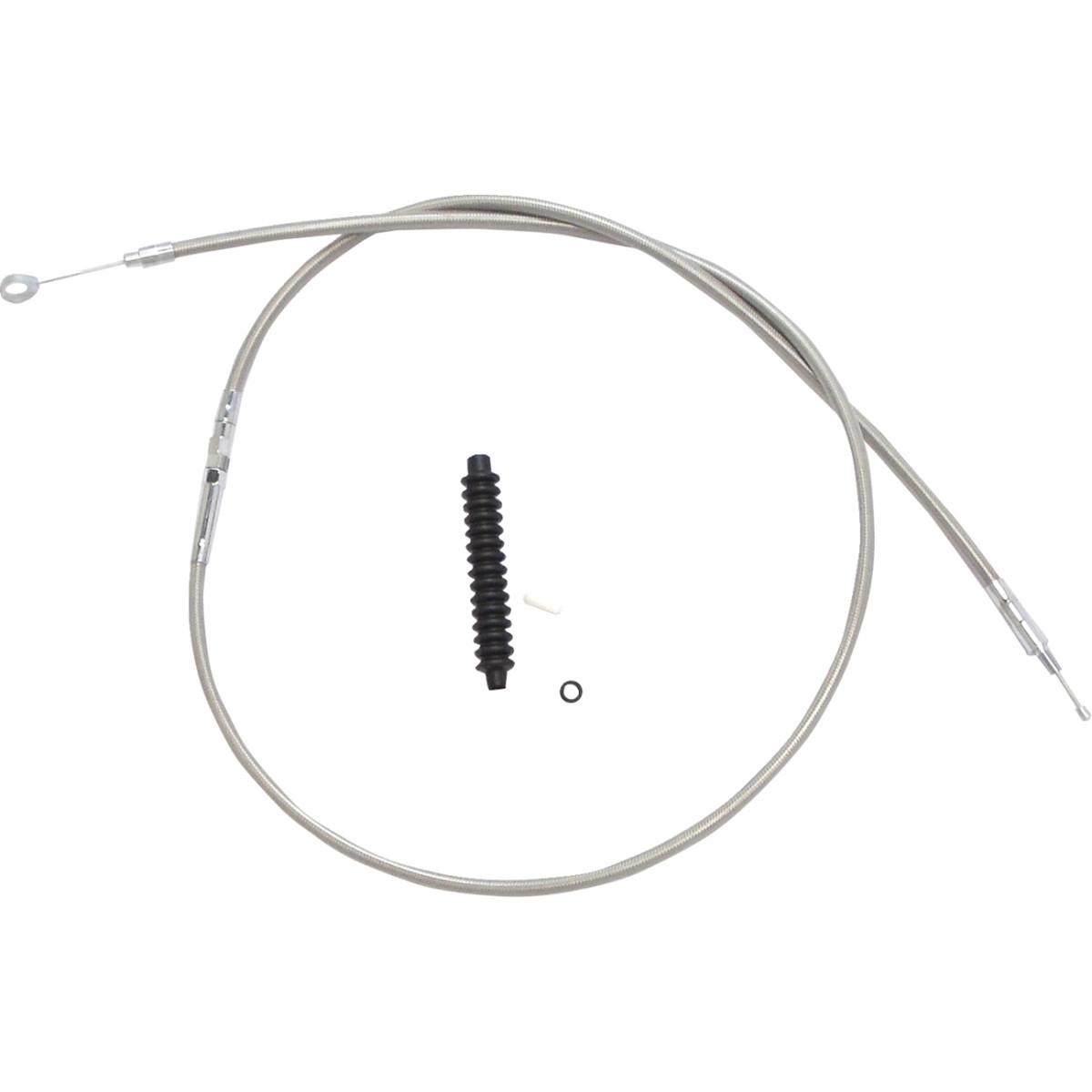 Drag Specialties - High-Efficiency Braided Stainless Steel Clutch Cable - 53-5/16"