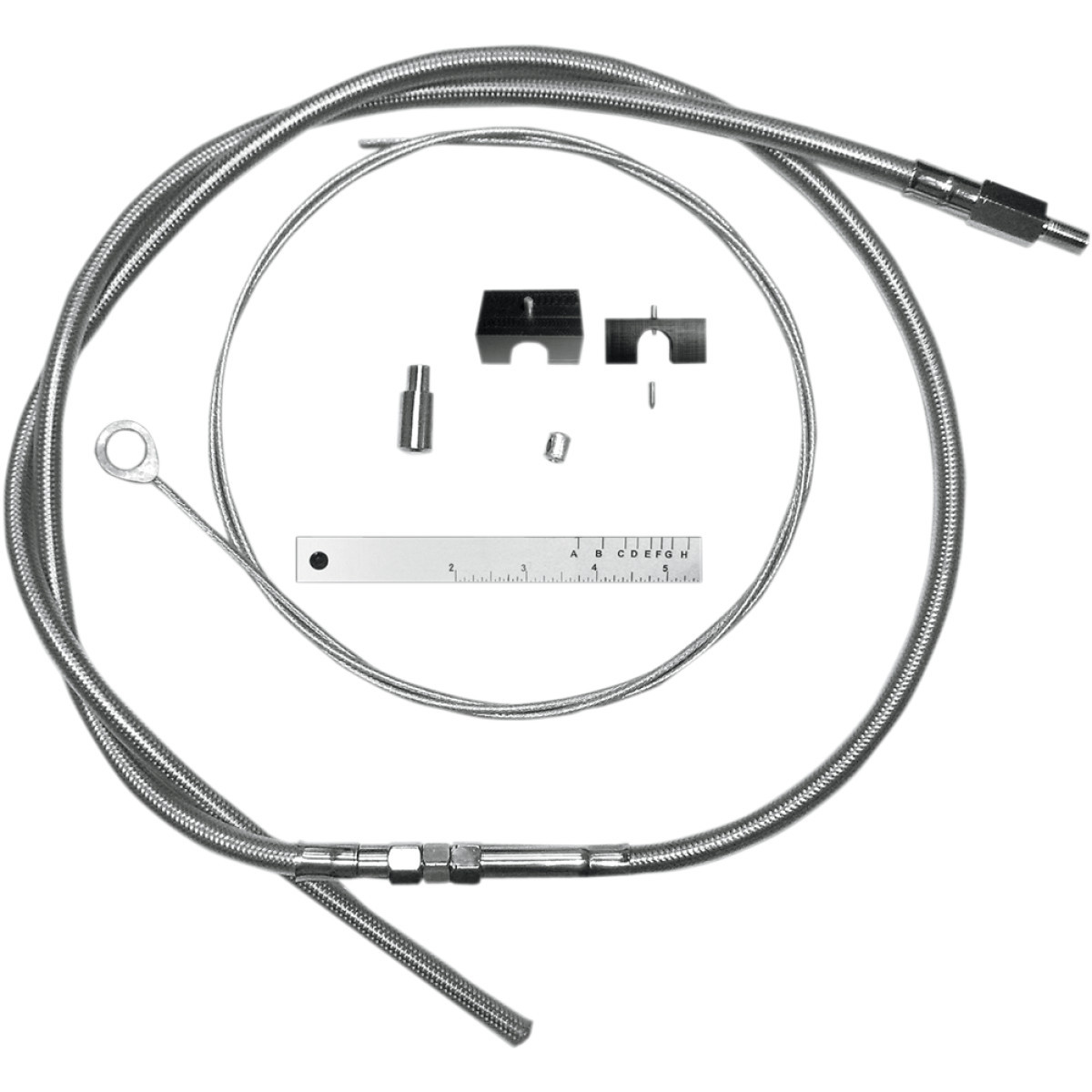 Magnum Shielding #398253 - BYO™ Build Your Own™ Clutch Cable Kit - 80" - Sportster/Touring/Trike - Braided Stainless Steel