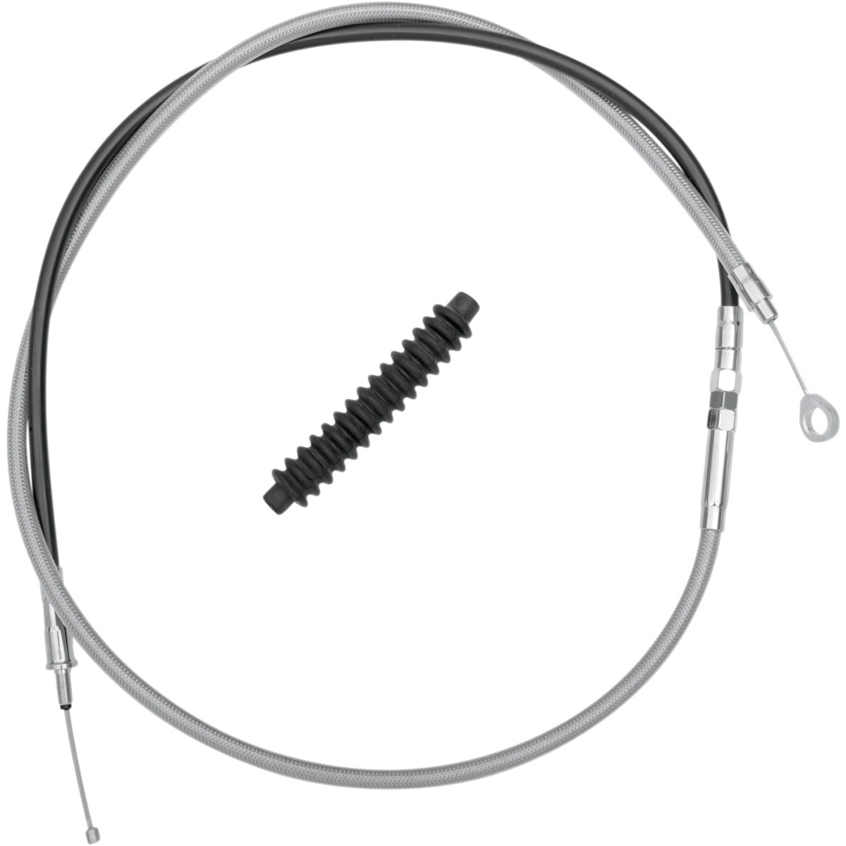 Drag Specialties - High-Efficiency Braided Stainless Steel Clutch Cable - 66-15/16"