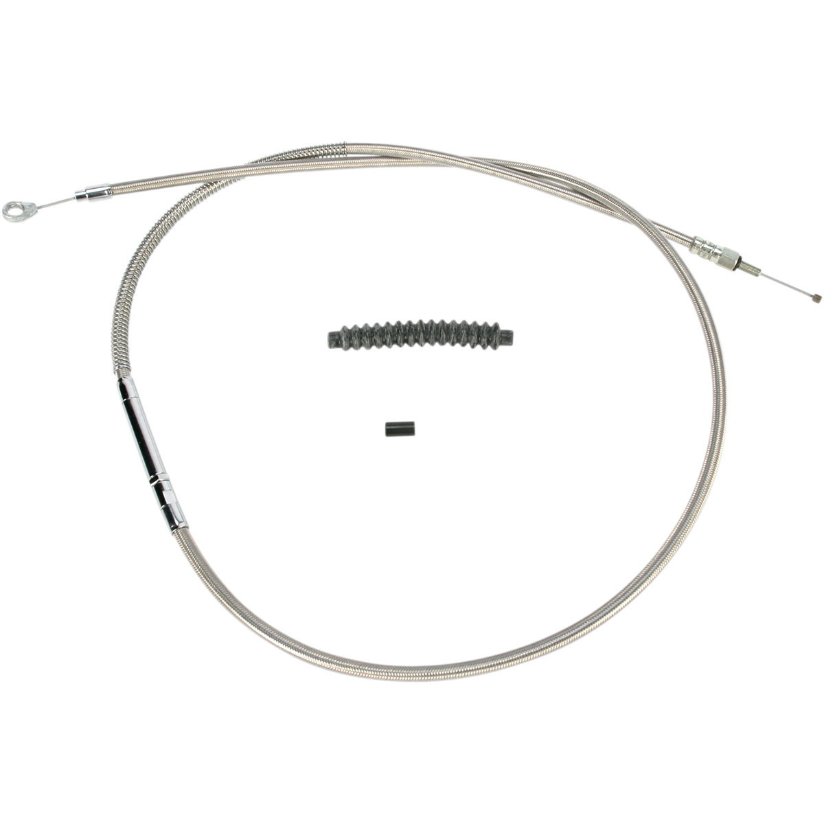 Barnett #102301000508 - High-Efficiency Stainless Steel Clutch Cable for Harley-Davidson - +8" - '89-'06 Touring