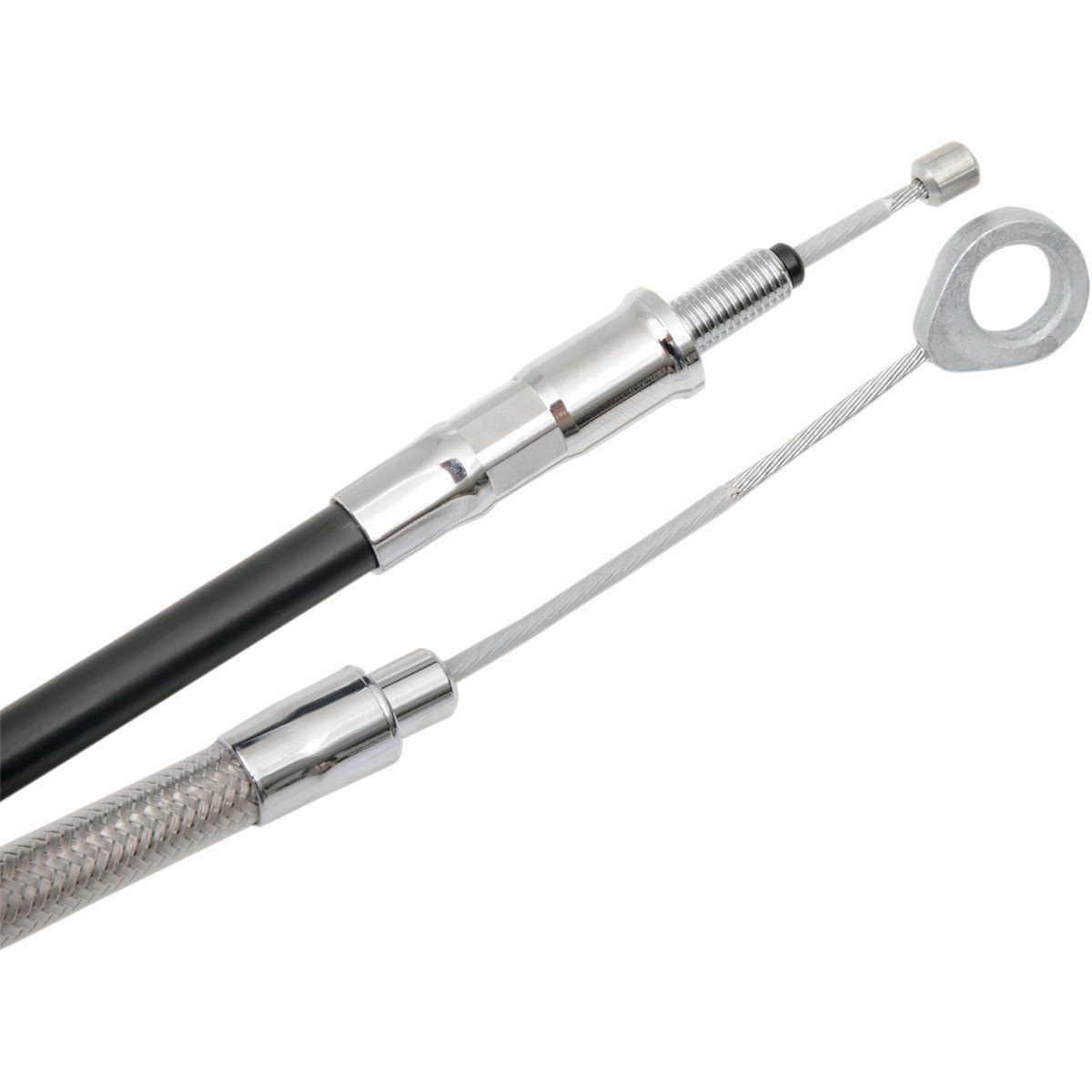 Drag Specialties - High-Efficiency Braided Stainless Steel Clutch Cable - 62-15/16"