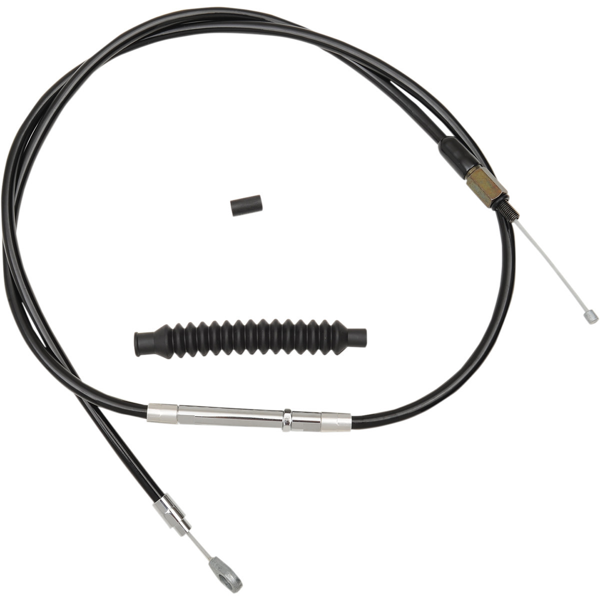 LA Choppers #LA-8010C16B - Black Vinyl Clutch Cable - 15"-17" Ape Hanger Handlebars - '08-'16 Touring/Trike
