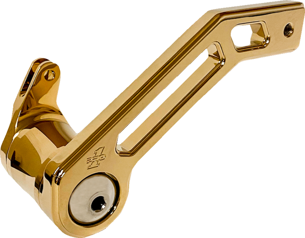 Pro-One 500772TIN - Touring T-Rex Shorty Brake Arm - Gold - FLHT '08 -'13