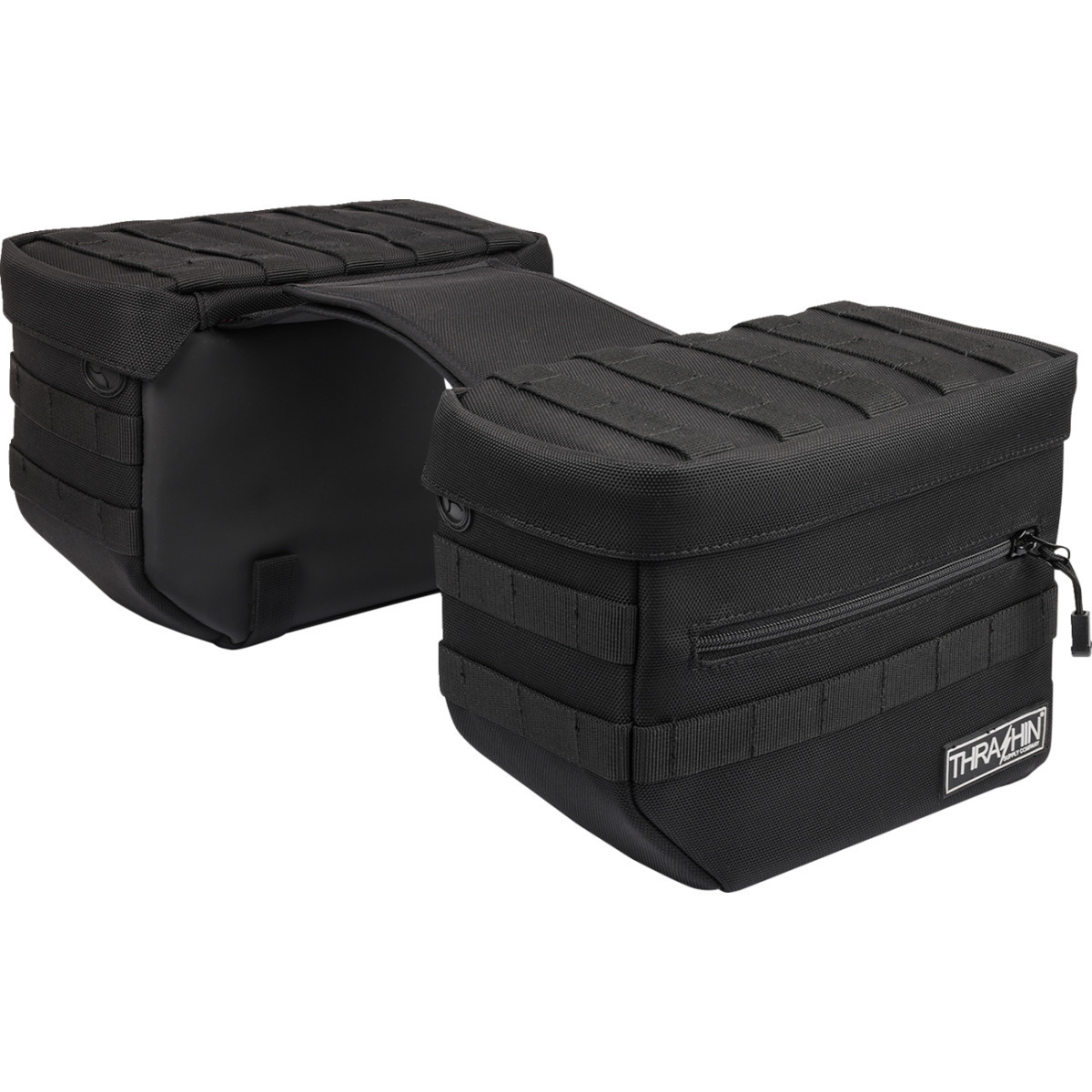 Thrashin Supply CO. #TSB-0006 - Essential Saddlebags - Black