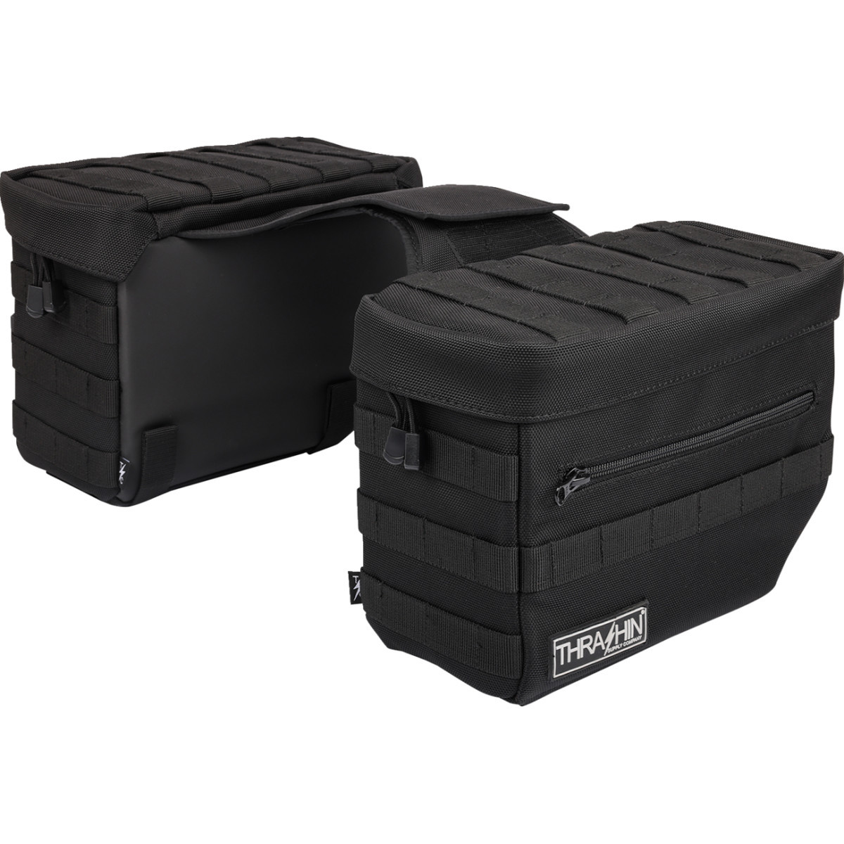 Thrashin Supply CO. #TSB-0006 - Essential Saddlebags - Black