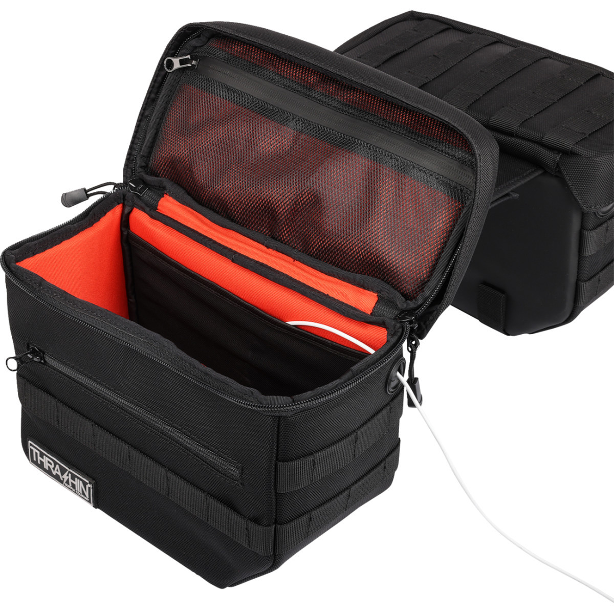 Thrashin Supply CO. #TSB-0006 - Essential Saddlebags - Black