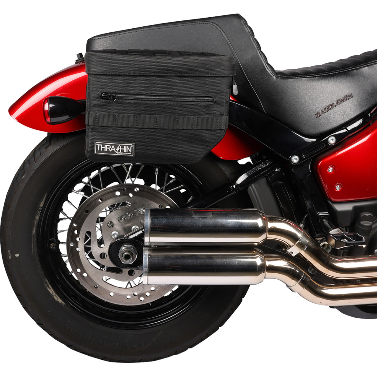 Thrashin Supply CO. #TSB-0006 - Essential Saddlebags - Black