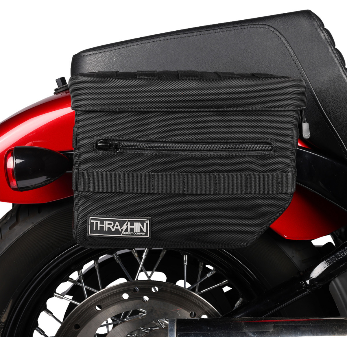 Thrashin Supply CO. #TSB-0006 - Essential Saddlebags - Black