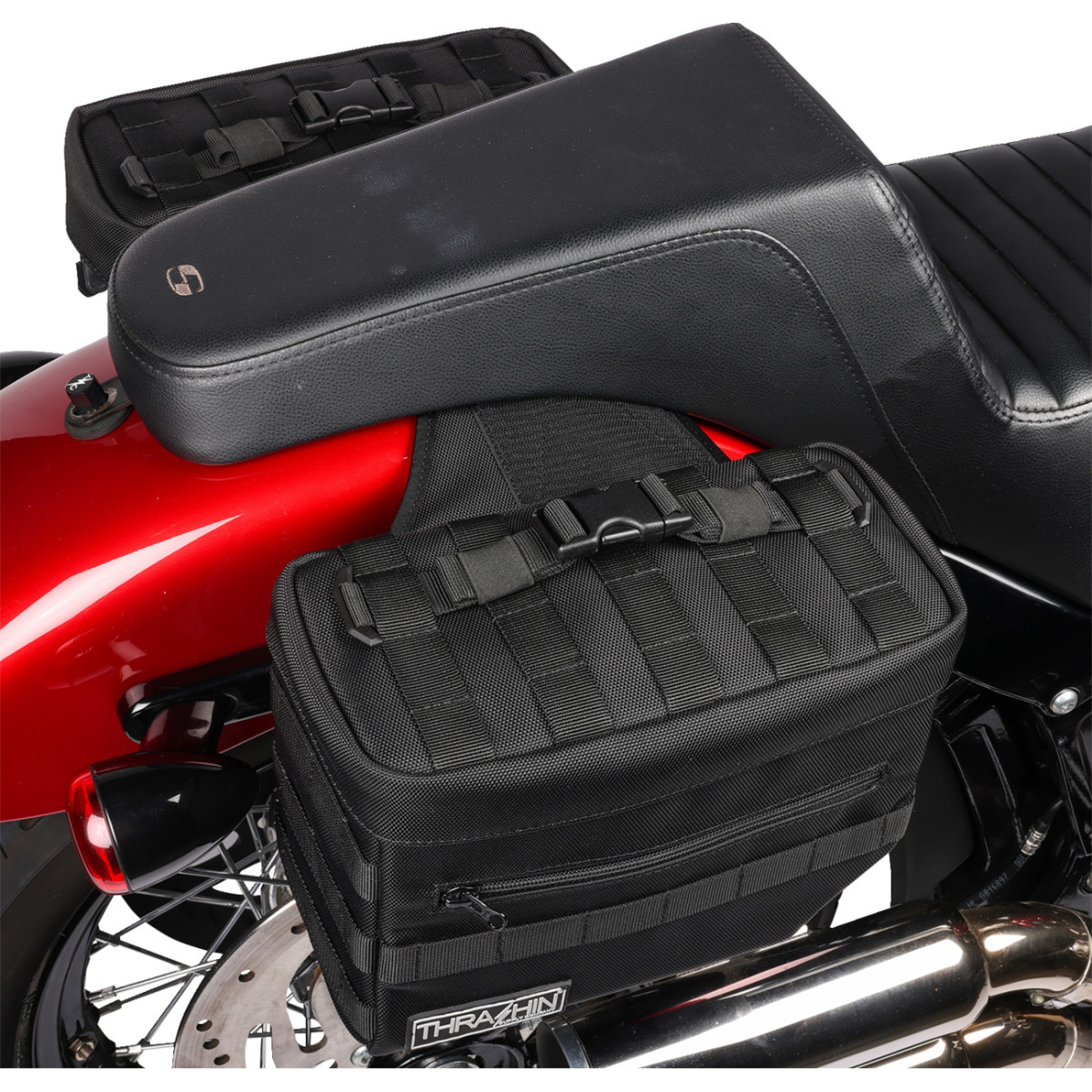 Thrashin Supply CO. #TSB-0006 - Essential Saddlebags - Black