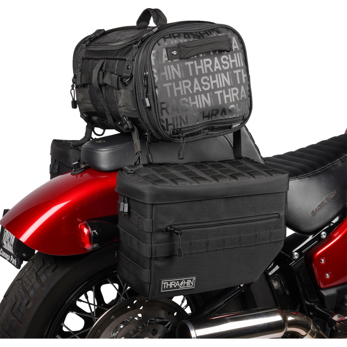 Thrashin Supply CO. #TSB-0007 - Escape Saddlebags - Black