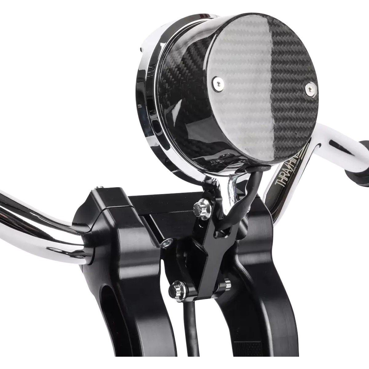 Thrashin Supply CO. #TSC-2710-3 - Gauge Relocation Kit - Chrome