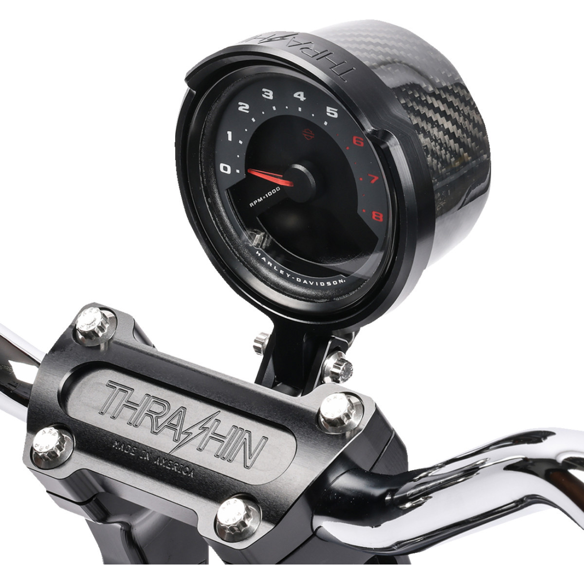 Thrashin Supply CO. #TSC-2710-1 - Gauge Relocation Kit - Black