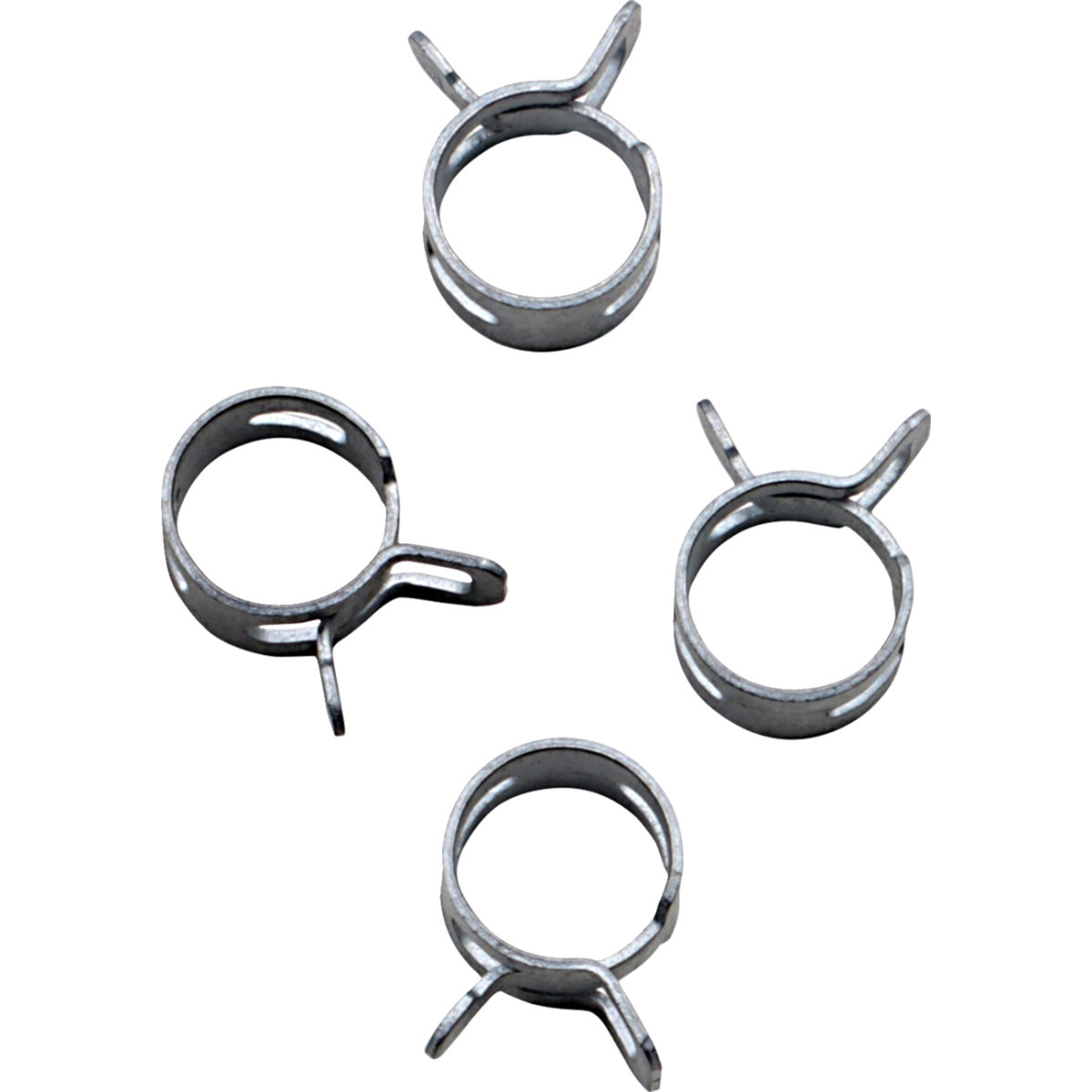 ALL Balls #FS00043 - Refill Clamp Kit - Fuel Line/Band - Parallel Ear - Silver - 12 mm - 4 Pack