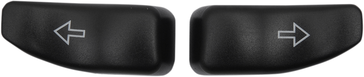 Drag Specialties #77679 - Turn Signal Switch Extension Caps - Black