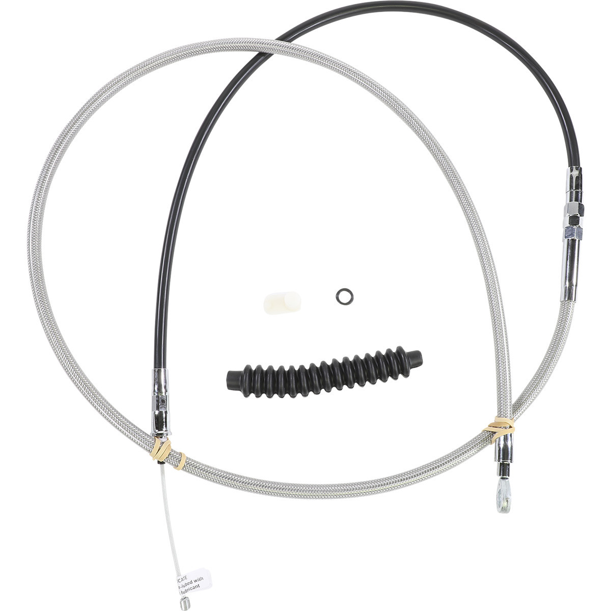 Drag Specialties - High-Efficiency Braided Stainless Steel Clutch Cable - 74"