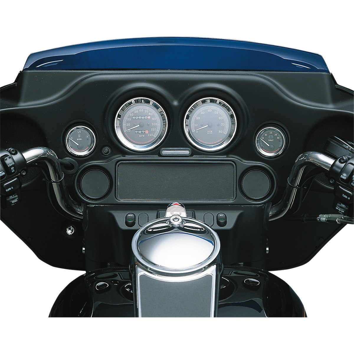 Drag Specialties - Instrument Gauge Bezel - Chrome - 3.62" Diameter - HD Touring