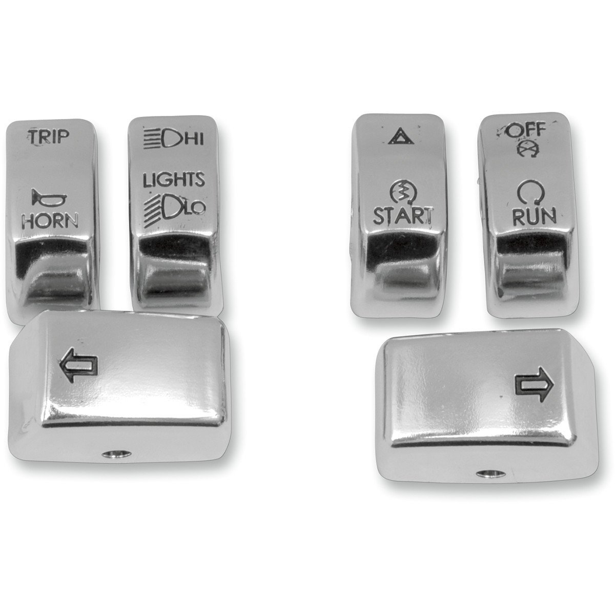 Drag Specialties - Switch Cap Kit - Chrome