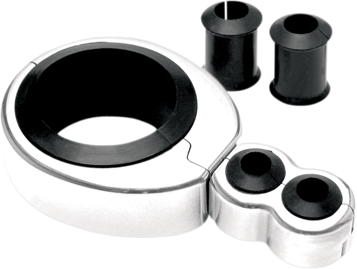 Motion Pro 11-0042 - Cable Clamp - Dual - 1-1/4" - 1-1/2" Mounting Diameter - Chrome