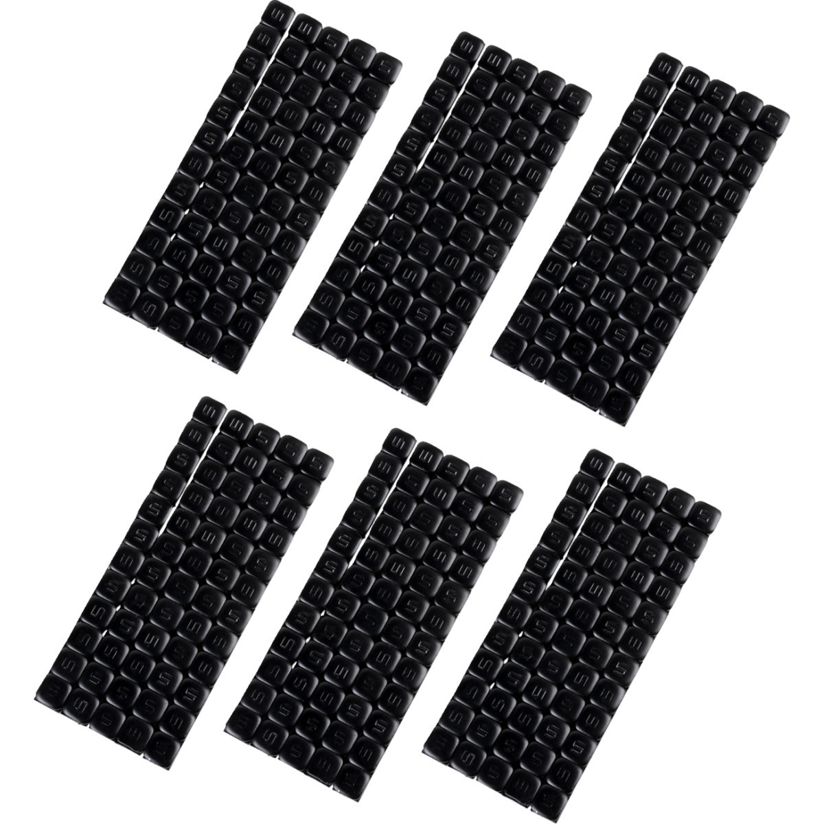 K&L Supply #32-3493 - Wheel Weights - Square - Adhesive Stick-On - Black - 360 Pack